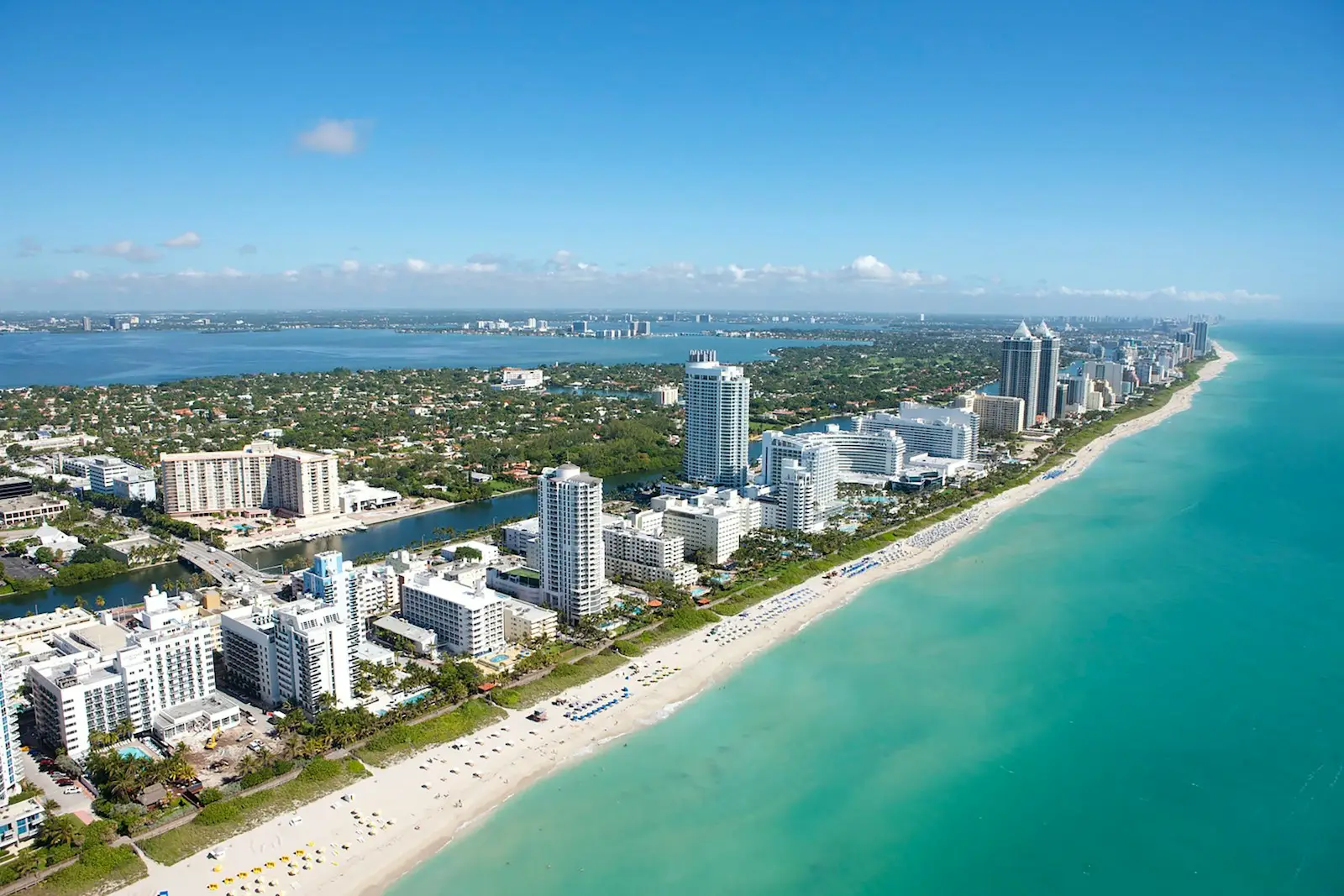 aerial view of city in Florida, buildings near body of water during daytime MBA in Florida